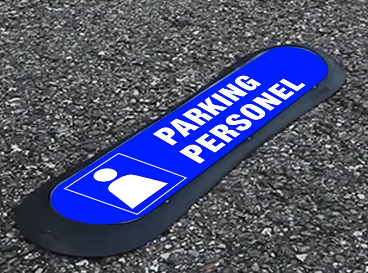Signaletique parking parking Com Park brevetee visuel parking personnel installee en france
