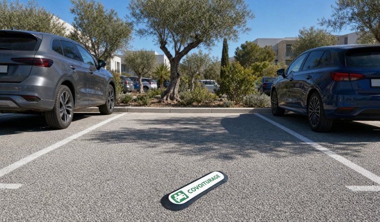 Revendeur Com’Park revêtement de sol Montpellier — kit signalétique de parking modulable COVOITURAGE